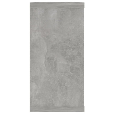 vidaXL Wall Cube Shelf 2 pcs Concrete Grey 100x15x30 cm Engineered Wood