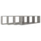 vidaXL Wall Cube Shelf 4 pcs Concrete Grey 100x15x30 cm Engineered Wood