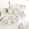 vidaXL Wall Cube Shelf 4 pcs High Gloss White 100x15x30 cm Engineered Wood