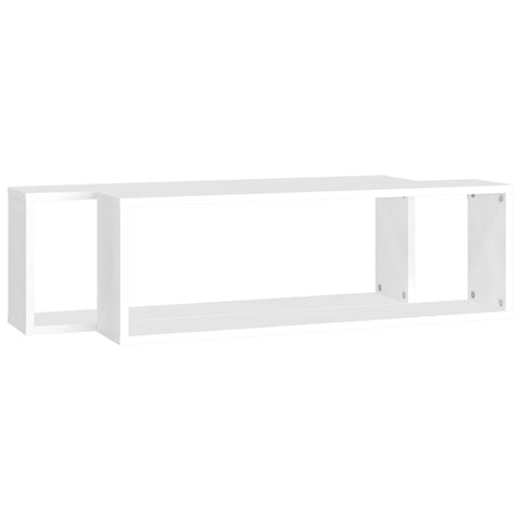 vidaXL Wall Cube Shelf 2 pcs White 80x15x26.5 cm Engineered Wood