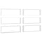 vidaXL Wall Cube Shelf 6 pcs White 80x15x26.5 cm Engineered Wood