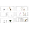 vidaXL Wall Cube Shelf 6 pcs White 80x15x26.5 cm Engineered Wood