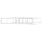 vidaXL Wall Cube Shelf 6 pcs White 80x15x26.5 cm Engineered Wood