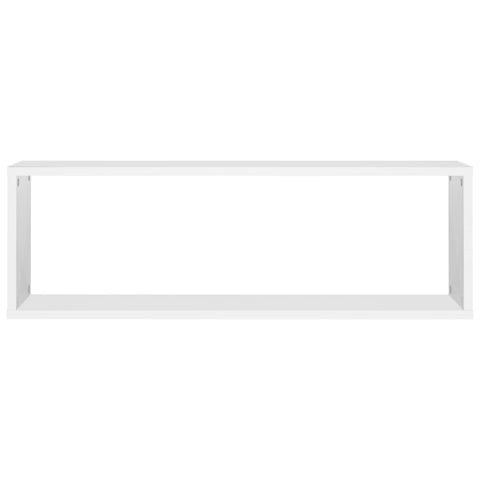 vidaXL Wall Cube Shelf 6 pcs White 80x15x26.5 cm Engineered Wood