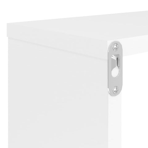 vidaXL Wall Cube Shelf 6 pcs White 80x15x26.5 cm Engineered Wood