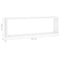 vidaXL Wall Cube Shelf 6 pcs White 80x15x26.5 cm Engineered Wood