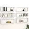 vidaXL Wall Cube Shelf 6 pcs White 80x15x26.5 cm Engineered Wood