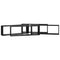 vidaXL Wall Cube Shelf 4 pcs Black 80x15x26.5 cm Engineered Wood