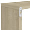 vidaXL Wall Cube Shelf 2 pcs Sonoma Oak 80x15x26.5 cm Engineered Wood