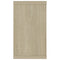 vidaXL Wall Cube Shelf 4 pcs Sonoma Oak 80x15x26.5 cm Engineered Wood