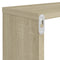 vidaXL Wall Cube Shelf 4 pcs Sonoma Oak 80x15x26.5 cm Engineered Wood