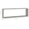 vidaXL Wall Cube Shelf 2 pcs Concrete Grey 80x15x26.5 cm Engineered Wood