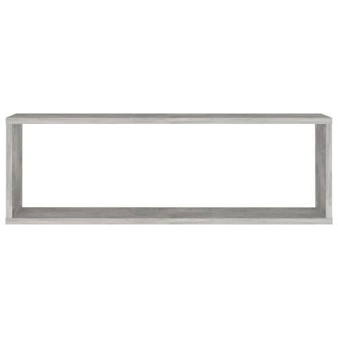 vidaXL Wall Cube Shelf 4 pcs Concrete Grey 80x15x26.5 cm Engineered Wood