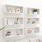 vidaXL Wall Cube Shelf 6 pcs White 60x15x23 cm Engineered Wood