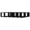 vidaXL Wall Cube Shelf 6 pcs Black 60x15x23 cm Engineered Wood