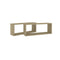 vidaXL Wall Cube Shelf 2 pcs Sonoma Oak 60x15x23 cm Engineered Wood