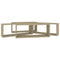 vidaXL Wall Cube Shelf 4 pcs Sonoma Oak 60x15x23 cm Engineered Wood