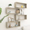 vidaXL Wall Cube Shelf 4 pcs Sonoma Oak 60x15x23 cm Engineered Wood
