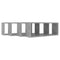 vidaXL Wall Cube Shelf 4 pcs Concrete Grey 60x15x23 cm Engineered Wood