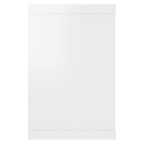 vidaXL Wall Cube Shelf 2 pcs High Gloss White 60x15x23 cm Engineered Wood