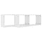 vidaXL Wall Cube Shelf 2 pcs High Gloss White 60x15x23 cm Engineered Wood