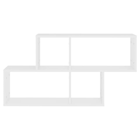vidaXL Wall Shelf White 100x18x53 cm Engineered Wood