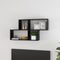 vidaXL Wall Shelf Black 100x18x53 cm Engineered Wood
