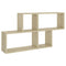 vidaXL Wall Shelf Sonoma Oak 100x18x53 cm Engineered Wood