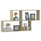 vidaXL Wall Shelf Sonoma Oak 100x18x53 cm Engineered Wood