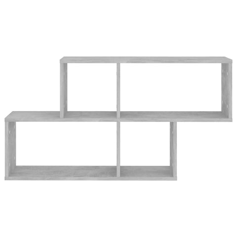 vidaXL Wall Shelf Concrete Grey 100x18x53 cm Engineered Wood