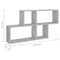 vidaXL Wall Shelf Concrete Grey 100x18x53 cm Engineered Wood