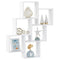 vidaXL Wall Cube Shelf White 78x15x93 cm Engineered Wood