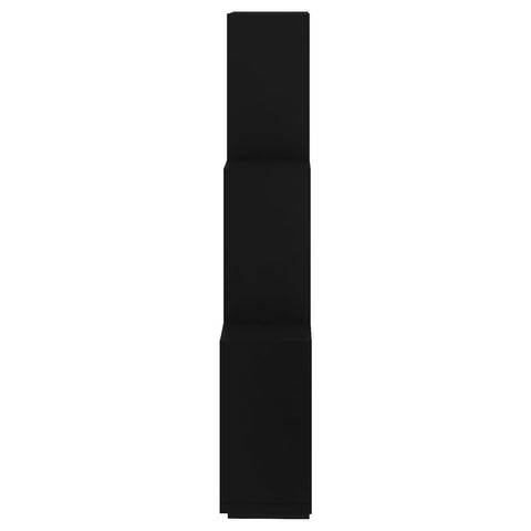 vidaXL Wall Cube Shelf Black 78x15x93 cm Engineered Wood