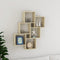 vidaXL Wall Cube Shelf Sonoma Oak 78x15x93 cm Engineered Wood