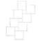 vidaXL Wall Cube Shelf White 90x15x119 cm Engineered Wood