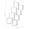 vidaXL Wall Cube Shelf White 90x15x119 cm Engineered Wood