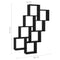 vidaXL Wall Cube Shelf Black 90x15x119 cm Engineered Wood