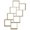 vidaXL Wall Cube Shelf Sonoma Oak 90x15x119 cm Engineered Wood