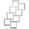 vidaXL Wall Cube Shelf Concrete Grey 90x15x119 cm Engineered Wood