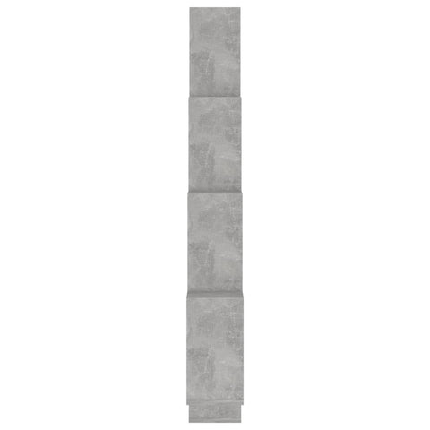 vidaXL Wall Cube Shelf Concrete Grey 90x15x119 cm Engineered Wood
