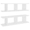vidaXL Wall Shelves 2 pcs White 75x18x20 cm Engineered Wood