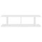 vidaXL Wall Shelves 2 pcs White 75x18x20 cm Engineered Wood