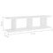vidaXL Wall Shelves 2 pcs White 75x18x20 cm Engineered Wood