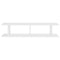 vidaXL Wall Shelf 2 pcs White 90x18x20 cm Engineered Wood