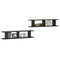 vidaXL Wall Shelf 2 pcs Black 90x18x20 cm Engineered Wood