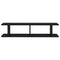 vidaXL Wall Shelf 2 pcs Black 90x18x20 cm Engineered Wood
