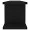 vidaXL Wall Shelf 2 pcs Black 90x18x20 cm Engineered Wood