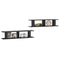 vidaXL Wall Shelf 2 pcs High Gloss Grey 90x18x20 cm Engineered Wood