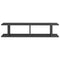 vidaXL Wall Shelf 2 pcs High Gloss Grey 90x18x20 cm Engineered Wood