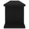 vidaXL Wall Shelf 2 pcs Black 105x18x20 cm Engineered Wood